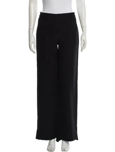 Pre-owned Cult Gaia Wool Wide Leg Pants In Blue