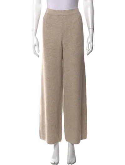Pre-owned Cult Gaia Wool Wide Leg Pants W/ Tags In Neutrals