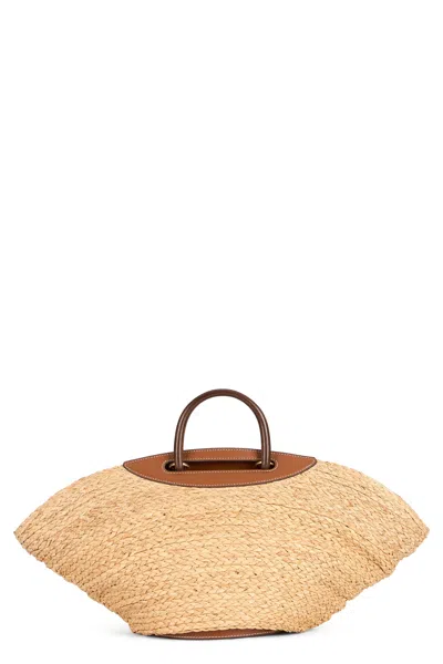 Cult Gaia Woven Tote Bag In Gold