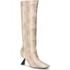 Cult Gaia Wren Flared Heel Boot In Multi
