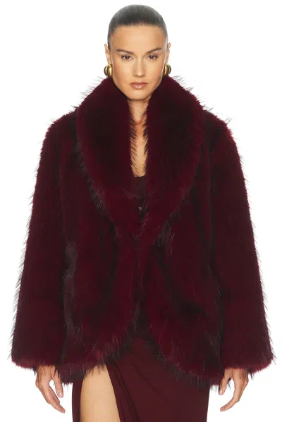 Cult Gaia Wusza Coat In Winter Plum
