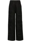 Cult Gaia Wynn Wide-leg Cargo Pant In Black In Black