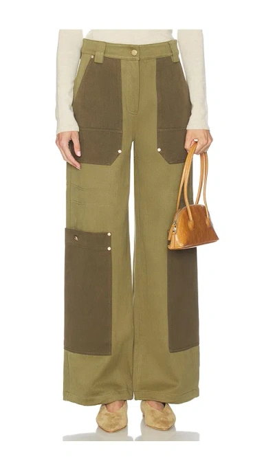 Cult Gaia Wynn Pant In Green