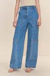 Cult Gaia Wynn High-rise Wide-leg Jeans