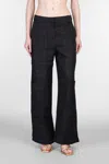 Cult Gaia Wynn Wide-leg Cargo Pant In Black