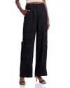 Cult Gaia Wynn Wide-leg Cargo Pant In Black In Black