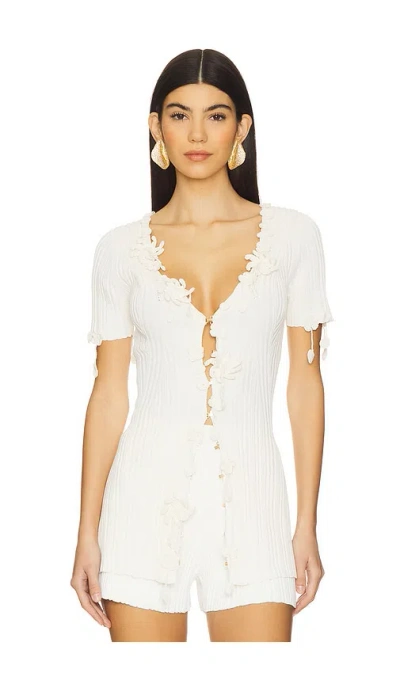 Cult Gaia Strickjacke Zahara In White