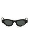 Cult Gaia X Thierry Lasry Jaya 49mm Cat Eye Sunglasses In Black