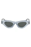 Cult Gaia X Thierry Lasry Jaya 49mm Cat Eye Sunglasses In Blue
