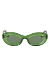 Cult Gaia X Thierry Lasry Jazz 47mm Oval Sunglasses In Green