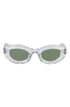 Cult Gaia X Thierry Lasry Jazz 47mm Oval Sunglasses In Transparent