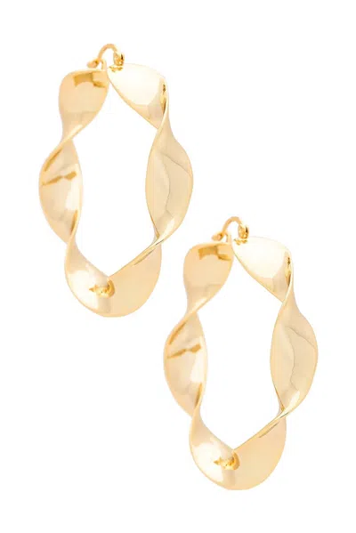 Cult Gaia Yael Earrings In Shiny Brass
