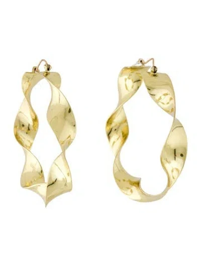 Pre-owned Cult Gaia Yael Hoop Earrings In Multi