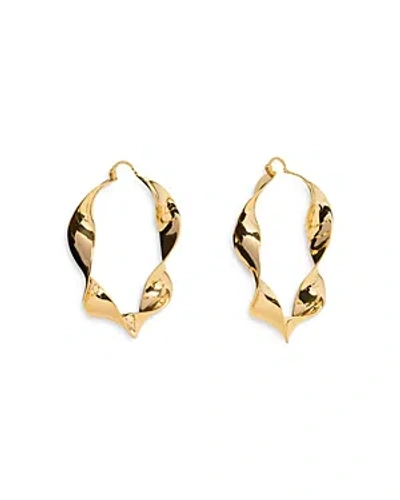 Cult Gaia Yael Twisted Hoop Earrings In Gold