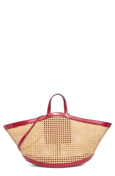 Cult Gaia Yara Rattan Cane Tote Bag In Natural