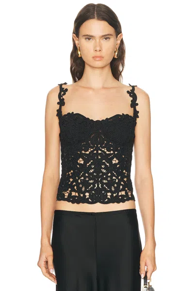 Cult Gaia Zaire Top In Black