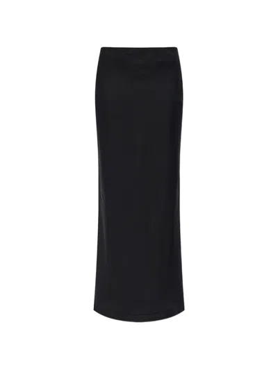 Cult Gaia Zip Maxi Skirt In Black