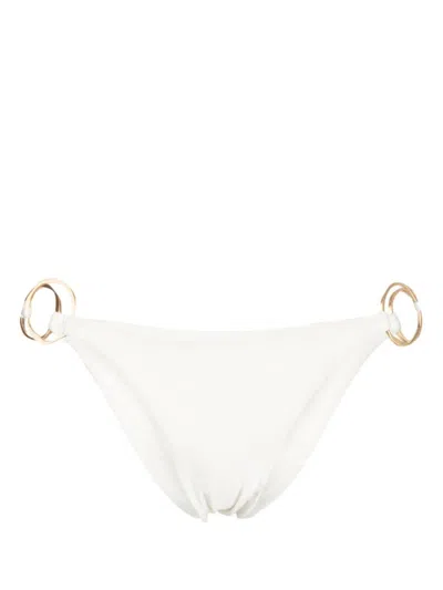 Cult Gaia Zoey Ring-detail Bikini Bottoms In White