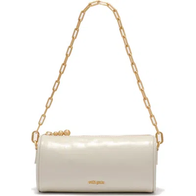 Cult Gaia Zozina Leather Shoulder Bag In Beige
