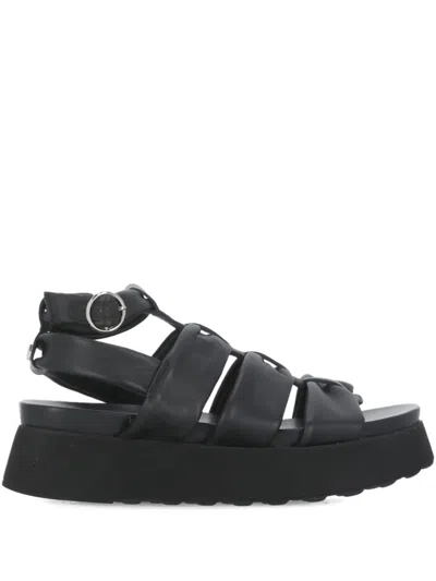 Cult Janis Ankle-strap Platform Sandals In Black