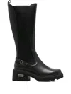 Cult Leather Knee-high Boots In Black