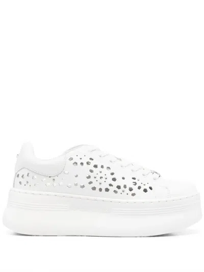 Cult Leather Sneakers In White