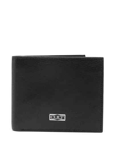 Cult Logo-plaque Wallet In Black