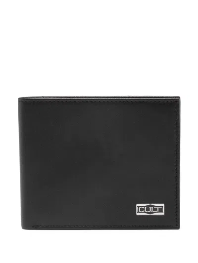 Cult Logo-plaque Wallet In Black