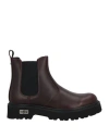 Cult Man Ankle Boots Dark Brown Size 9 Leather In Brown