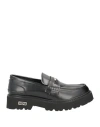 Cult Man Loafers Black Size 9 Leather In Black