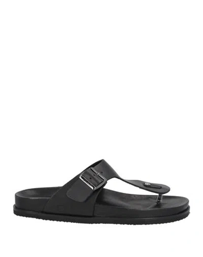 Cult Man Thong Sandal Black Size 7 Leather