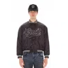 Cult Of Individuality Baseball Jacket In Black In Black