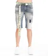 Cult Of Individuality Belted Rocker Short In Moss In Green