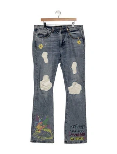 Pre-owned Cult Of Individuality Bootcut Jeans In Blue