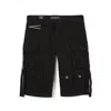 Cult Of Individuality Cargo Shorts In Vintage Black