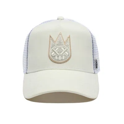 Cult Of Individuality Clean Logo Mesh Back Trucker Hat In White