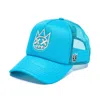 Cult Of Individuality Clean Shimuchan Logo Mesh Back Trucker Hat In Blue
