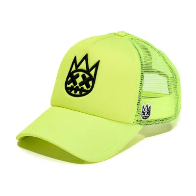Cult Of Individuality Clean Shimuchan Logo Mesh Back Trucker Hat In Yellow