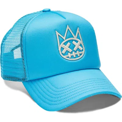 Cult Of Individuality Clean Shimuchan Logo Trucker Hat In Blue