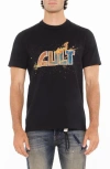 Cult Of Individuality Cotton Graphic T-shirt In Black
