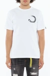 Cult Of Individuality Cotton Graphic T-shirt In White
