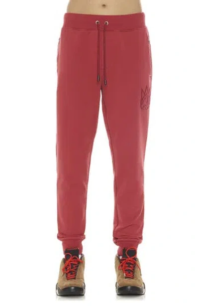 Cult Of Individuality Cotton Sweatpants In Garnet