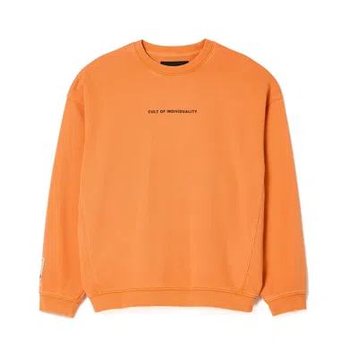 Cult Of Individuality Crew Neck Fleece In Multi