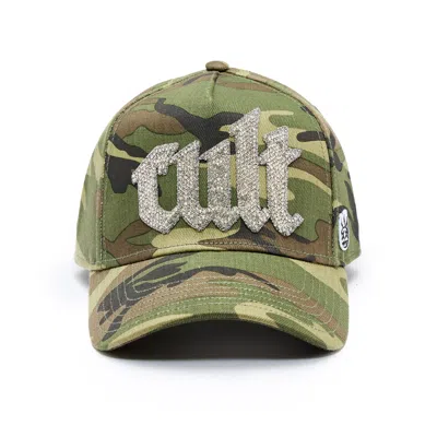 Cult Of Individuality Crystal Cult Script Logo Hat In Green