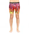 Cult Of Individuality Cult Briefs 2 Pack "fallen Angels" Print/saftey Green Solid In Multi