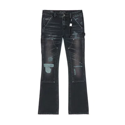 Cult Of Individuality Cult's Carpenter Lenny Bootcut Jeans In Vintage Black
