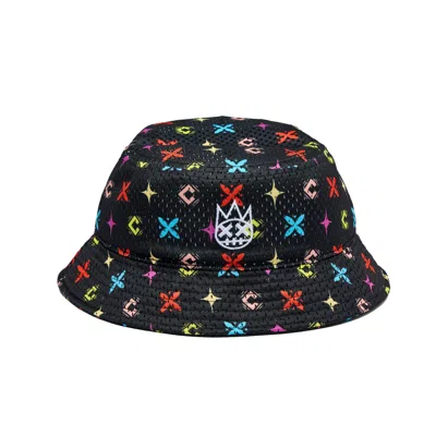 Cult Of Individuality Cult Logo Repeat Mesh Bucket Hat In Black