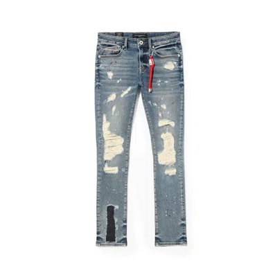 Cult Of Individuality Cult's Punk Super Skinny 601 Jeans In Arlo In Blue