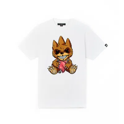 Cult Of Individuality Cult's Short Sleeve Crew Neck Tee "heart Broken" In White