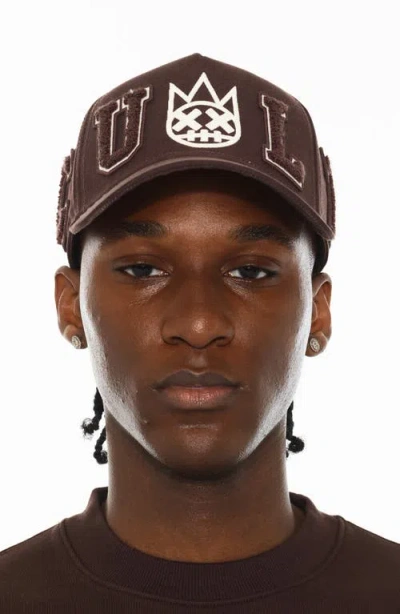 Cult Of Individuality Embroidered Logo Trucker Hat In Brown